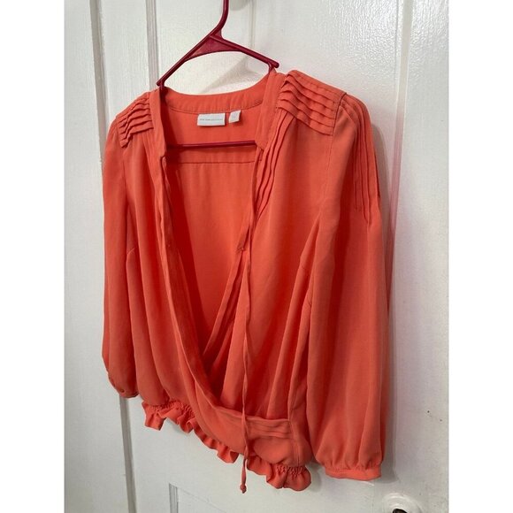 New York and Company woman’s size X – large coral blouse - Picture 2 of 10